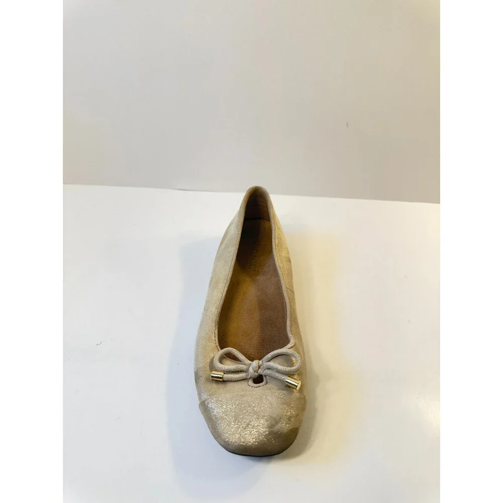 Vionic Womens Slip On Klara Ballet Flats Metallic Gold US 6